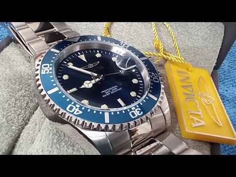 INVICTA Pro Diver Quartz 43mm Blue Watch. Very nice, but one thing disappointed me...😞