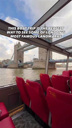 Explore London from the Thames🛥️ Glide along the Thames and take in panoramic views of over 20 iconic landmarks, from the Tower of London and St Paul’s Cathedral to the London Eye, all while live guides bring the city’s rich history to life. With comfortable seating, panoramic views, and a relaxed pace, it’s the perfect way to see London from a fresh perspective✨ #LondonMakesItPossible #VisitLondon #TowerOfLondonRiverTour #LondonLandmarks | Visit London