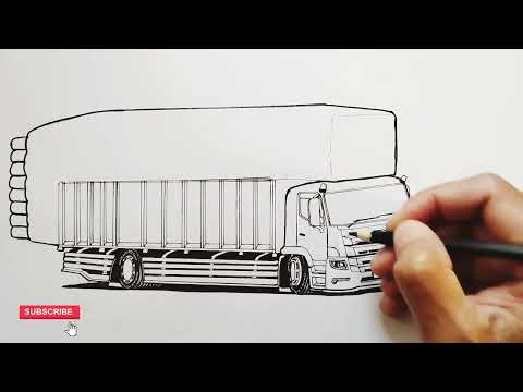 Menggambar Truk Hino 500 ,Truk Style Flores
