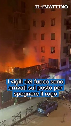 Capodanno, incendio a Napoli causato dai botti al Vomero
