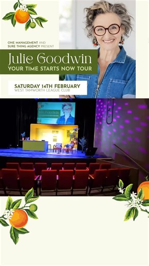 Wests Entertainment Group on Instagram: "The Your Time Starts Now Tour has kicked off with a bang, and audiences are loving it! 💛 Warm, honest, funny and deeply moving, this is a night that will leave you smiling long after the lights go down. Julie Goodwin is in Tamworth THIS SATURDAY at Wests, and it’s your final chance to grab tickets for this intimate live theatre experience 👇 📍 Blazes Showroom, Wests 🗓 This Saturday 14 February from 7:30pm 🎟 Get tickets now through the link in our bio!