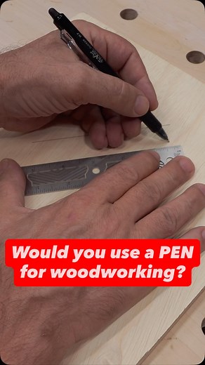 This amazing PEN is ideal for woodworking! Check out this special kind of pen that magically disappears with no erasing or sanding! #woodworking #diy #thermochromic | Busted Knuckle Woodworks