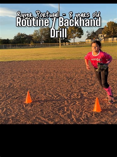 Routine and Backhand drill Ryver Portugal #zionportugal #ryverportugal #shortstopbaseball #baseballgirl #footworkdrill #hittingmechanics #softballmechanics #sweetswing #workethic #top10plays #flyball #walkoff #ladderdrill #softballtips #pitchingmechanics #infielddrills #baseballgirls #amazinggirl #shortstops #tonyportugal #trending #trendingvideo #trendingsong #trendingnow #trendingtiktok #fyb #fybシviral #baseballdad #baseballmom #softballdad #softballmomsoftiktok #coachingtips #coaching #agilit