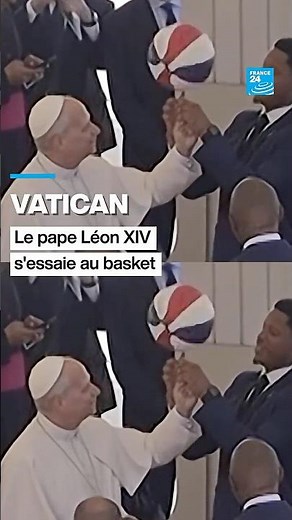 Vatican : le pape Léon XIV s’essaie au basket • FRANCE 24