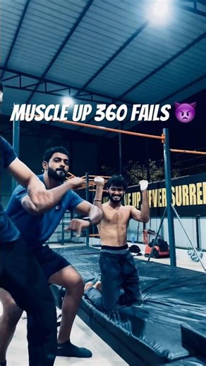 Muscle up 360 fails… | #shorts #calisthenics #sports #fyp