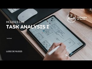 HCI2023-L06: Task Analysis (part I)