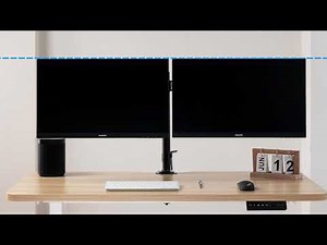 How to Adjust the Level and Tilt of Dual Monitor Desk Mount MU0002