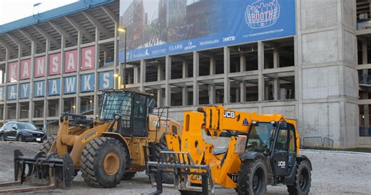 Three lots near stadium to permanently close due to KU Gateway construction