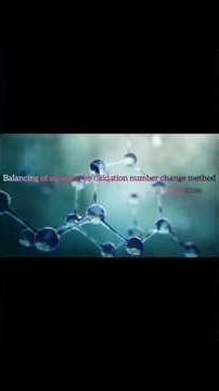 Balancing of equation by oxidation number change method in acidic medium #chemistry