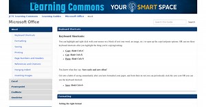 Learning Guides: Microsoft Word: Word