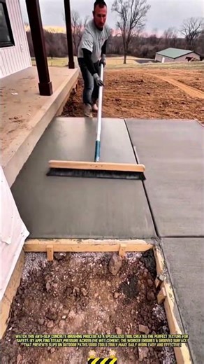 Concrete Brushing & Texturing Process- Good Tools and Machinery Make Daily Work Easy