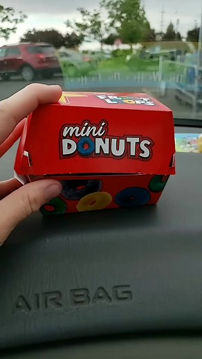 froot loop donuts. yum! #frootloops #donuts #carlsjr #yum