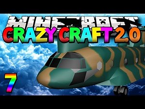 Minecraft Crazy Craft 2.0 "HELICOPTER MOD MADNESS" Modded Survival #7 w/Lachlan