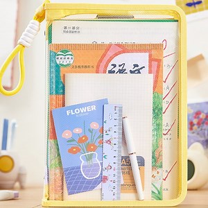 [Hot Item] Waterproof PP Clear Zipper Document File Bag for Pen Filing Office School