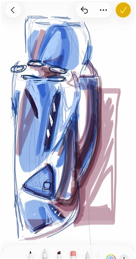 Car Sketch in the Notes app #carsketch #cardesign #automotivedesign #cardrawing #vehicledesign
