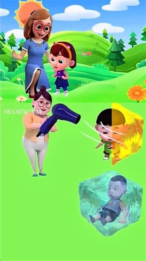 “Kids freeze inside magic ice! 🔥😂”