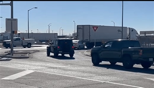 Security increased at Fort Bliss, causing lines of vehicles