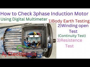 How to test 3 phase motor | induction motor testing by using multimeter | "With English Subtitle"
