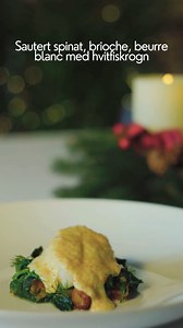 Today we present sterling halibut, served with sautéed spinach, toasted brioche, and a velvety beurre blanc finished with white fish roe. This dish is offered as an add-on to the French Christmas Menu for guests who appreciate a refined fish course alongside their festive menu. #dalenhotel #frenchinspiredmenu #julebord #jul #finedining #historichotels #visittelemark #visitnorway | Dalen Hotel