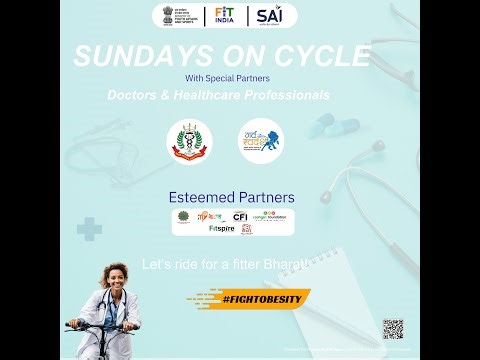 #SundaysOnCycle with Special Doctors & Healthcare Professionals #fitindia #fitindiamovement