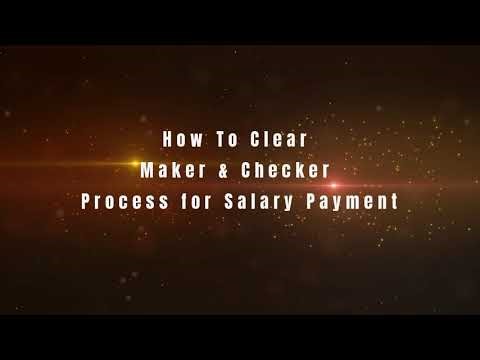 How to Complete Maker & Checker Process for Payment Salary 1