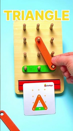 Let’s Make Shapes! 🔷 Peg Board Learning Game