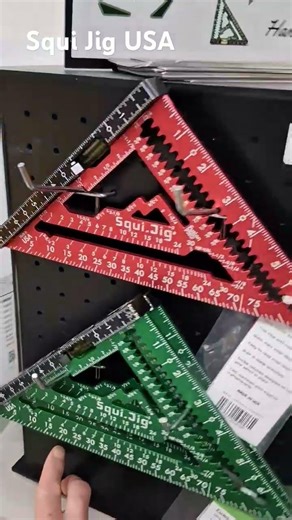 Squi Jig in Boston @nebs #diy #construction #squijig #handtools #speedsquare #level #lumberyard