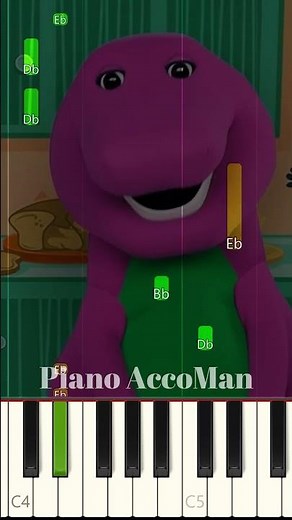 Macaroni and Cheese Song - Barney Piano Tutorial