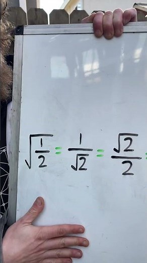The Square Root of 1/2 is Equal to ALL of These Numbers! #shorts
