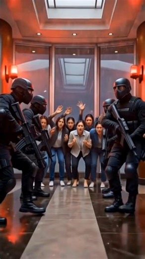 Cyberpunk Hero Rescue! ⚡️ Blue Hair Badass vs Villains #Shorts #Cyberpunk2026 #shortsfeed