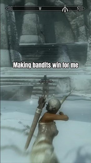 Mind Control vs Skyrim Bandits #gaming #skyrim #shorts