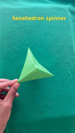 This Paper Hexahedron Spinner Spins TOO Smooth 😱 | Easy Paper Craft