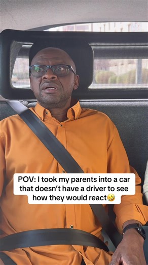 They were so scared🤣 #african #parents #driverless #car | driverless car