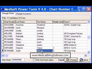 medisoft medical billing software version 14 change patient chart number