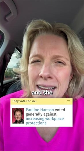 If you’re an Australian worker, do you really think Pauline Hanson is standing up for you?