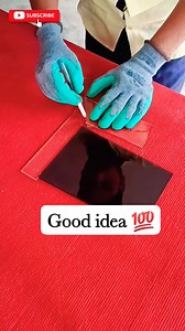 Good idea for border cut. #glasscraft #art #cut #installation | glass craft