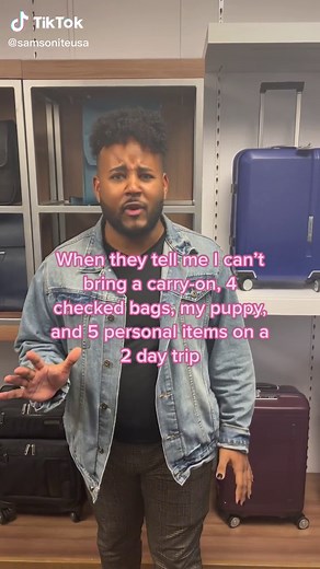 Ok but what if I told you that none of the 10 bags are overweight…. #samsonite #luggage #travel #carryon #suitcase #checkedbaggage