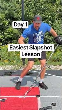 How to take a slapshot - easiest lesson