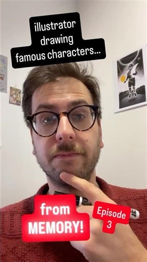 Illustrator drawing characters FROM MEMORY! ✏️