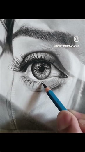 An Eye Portrait where every detail speaks..🔥 Tell me honestly does this eye feel real or not? 👆🏻😍❤️