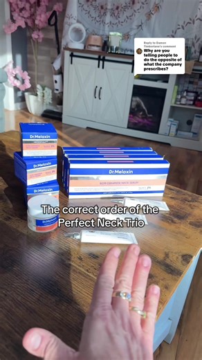 Replying to @Damon Timberlane this is the order I use the Perfect Neck Trio and Dr Melaxin has confirmed. Let me know if you have questions. Let’s support our thin agin neck skin together. #drmelaxin #perfectnecktrio