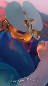 Mesmerising forces ~ @Bjork surrounded by flowing magma at a bursting volcano in Iceland, radiantly wearing the ‘Ekstasis’ dress and singing her beautiful new song ‘Sorrowful Soil’. Headpiece: @James.T.Merry Director: @VidarLogi #irisvanherpen #hautecouture #bjork | Iris van Herpen