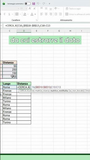 Inserire dati in Excel come un pro: CERCA.X spiegata semplice e veloce (XLOOKUP in inglese)