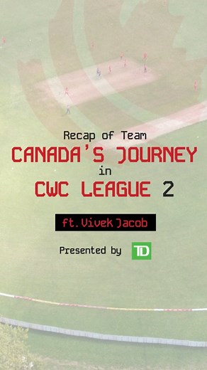 Cricket Canada on Instagram: "From battles to breakthroughs — Here's a lookback on Canada’s journey so far in CWC L2 presented by @TD_Canada #CricketCanada #WeCANCricket"