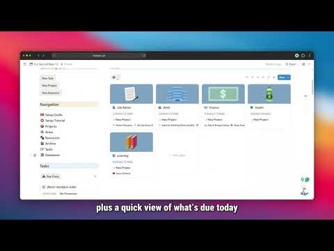 This Notion Second Brain Will Organize Your Life (Quick Walkthrough)