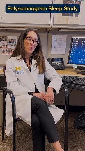 4.4K views · 19 reactions | Sleep study? If you’re struggling at night, you may be asked to get a polysomnogram. This is an overnight sleep study that monitors brain waves, eye and muscle movements and heart rate, and respiratory sensors to monitor breathing and oxygen levels. A polysomnogram can uncover many diagnoses! Learn more from a sleep technician. #SleepHealth #Sleep #Sleepmedicine #SleepStudy #WorldSleepDay | Michigan Medicine | Facebook