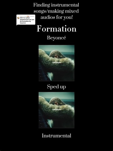 Formation - Beyoncé (Instrumental) Reply || Sped Instrumental