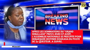 14K views · 181 reactions | URGENT. Destinée Doukaga, débarquée du poste de 2e Questeur de l'assemblée nationale du Congo | ZIANA TV | Facebook