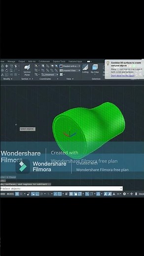 AutoCAD 3D Eccentric Reducer Tutorial #3dmodeling #autocad #autocad2024 #shorts