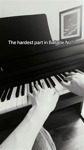 This is IMO the hardest part in ballade no 1. Yes i think this actually is harder than the coda. #piano #classicalmusic #pianist #viral #chopin